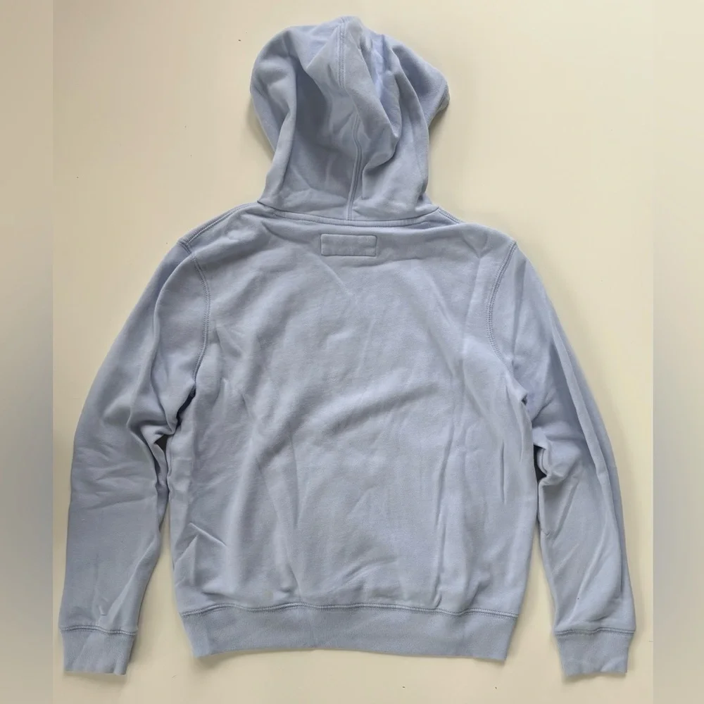 Abercrombie Kids Light Blue Big Girls Pre Teen Embroidered Hoodie Size 15/16